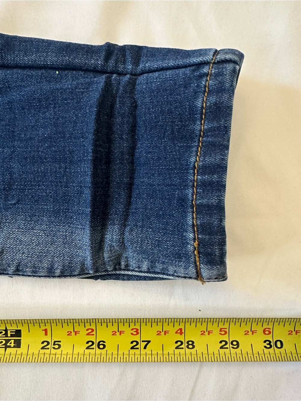 KanCan Dark Blue Distressed Skinny Jeans with Leopard Cuff - Picture 7 of 7